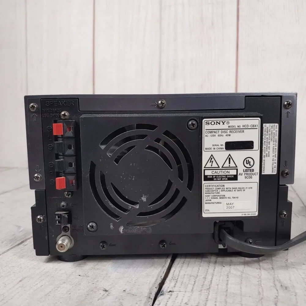 DOESN'T READ, Sony HCD-CBX1 Micro Component System CD Player Radio - PARTS ONLY